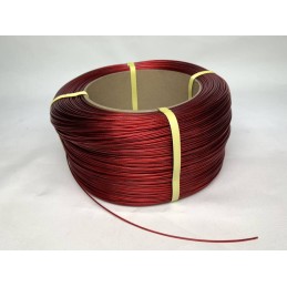 Ocelové lanko potažené PVC tl.2,5mm, b.červená, návin 1500m