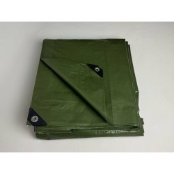 Krycí plachta s oky PE 120g/m² zelená